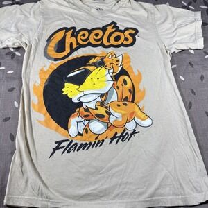 Cheetos Flamin' Hot Small Tan TShirt w Chester